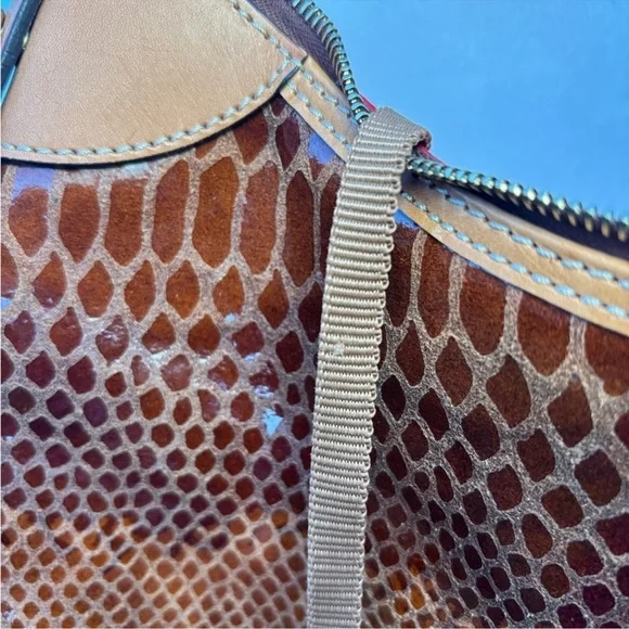 DOONEY & BOURKE - Brown Snakeskin Purse - Picture 8 of 9